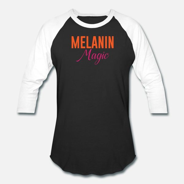 

melanin magic t shirt men printed tee shirt round neck letters cute authentic spring autumn vintage shirt