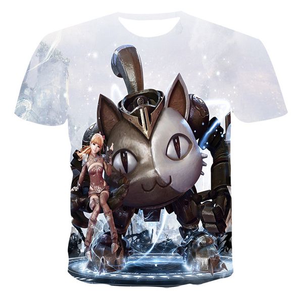 

summer anime new creativity skull print the 3d print shirts kawaii hippie hentai men clothing
