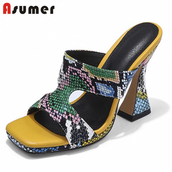 

asumer 2020 high heels sandals women party wedding shoes snake european style summer sandals female big size 43, Black
