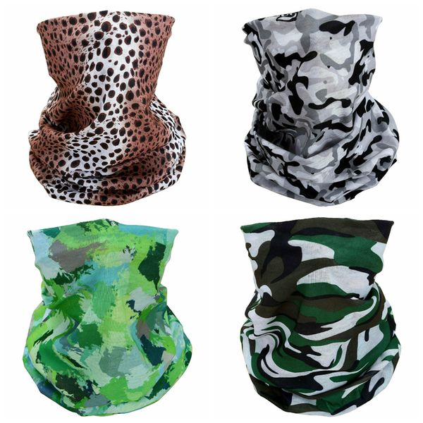 

new camouflage leopard style multi purpose pipe scarf outdoor sports mountaineering insect proof sunshade scarf head mask dwa773