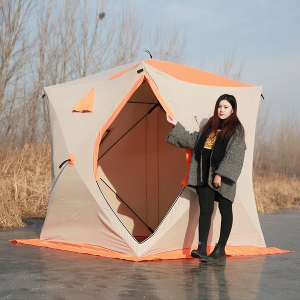

ice fishing палатка 3-4 personwinter рыбалка палатка зимний дом one touch popup