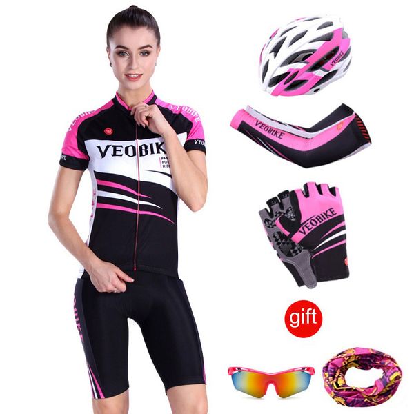 

2020 pro team summer women cycling jersey set female mountain bike clothing mtb bicycle clothes wear sports short sleeve suit, Black;blue