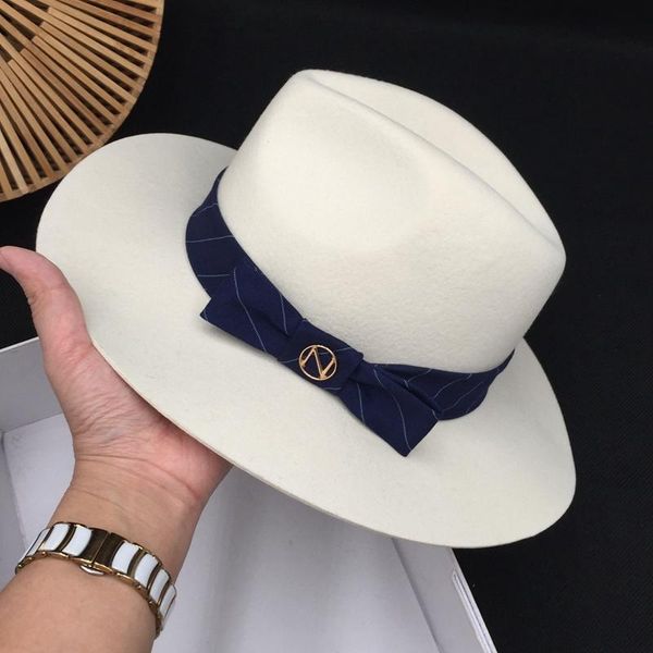 

the new jazz hats wool hat female party tide restoring ancient ways in england about europe and the united states take a06, Blue;gray