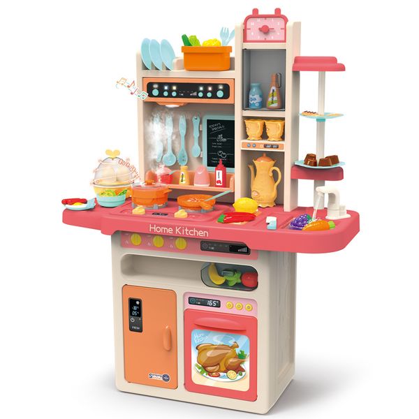 

kid's kitchen toy simulate water spray food accessories toys simulate cooking fun puzzle removable play house