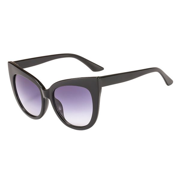 

new cat форма солнцезащитные очки большой рамки горячего сбывания eyewear конструктора плоское зеркало all-match солнцезащитные очки, White;black