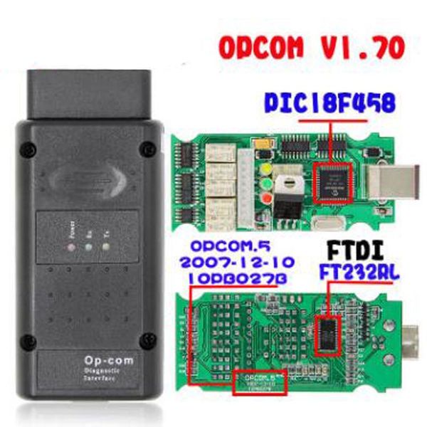 

v5 opcom for op com 1.70 flash firmware update op-com 1.95 pic18f458 ftdi can bus obd obd2 scanner car diagnostic auto tool