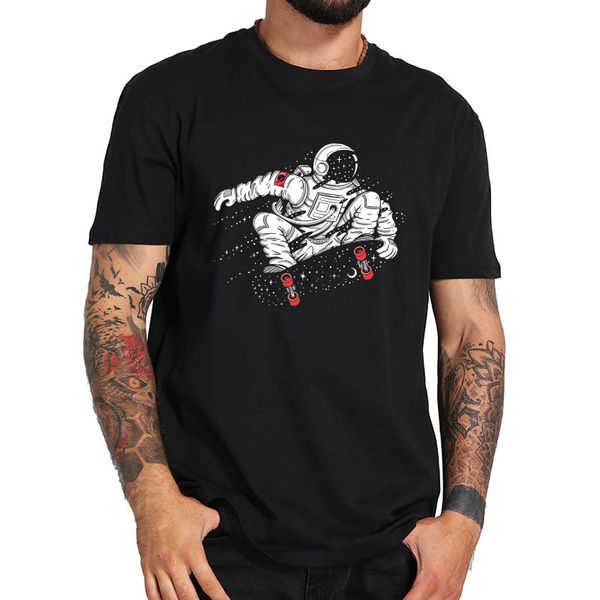

space boarding t shirt 100% cotton casual short sleeve space print men t shirt o-neck cool street style men t-shirt male