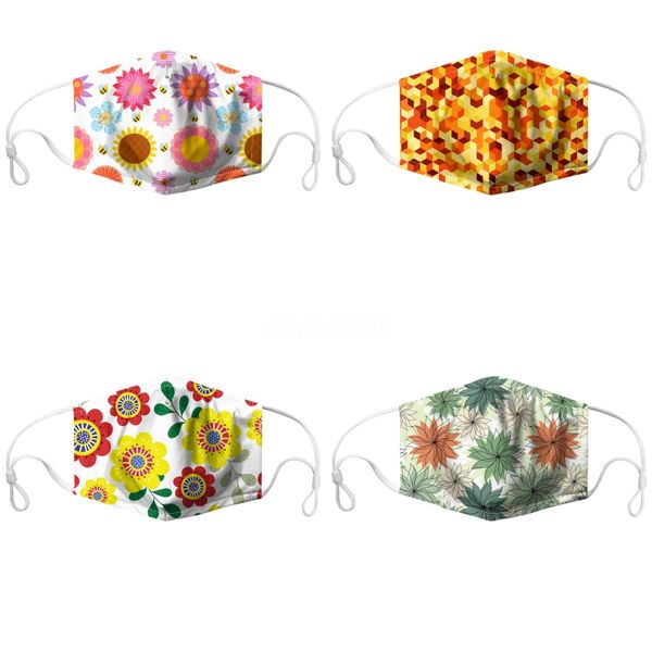 

designer printed face mask men skull personality face masks dustproof fashion printing ice silk fabric can be washed masks#493, Black