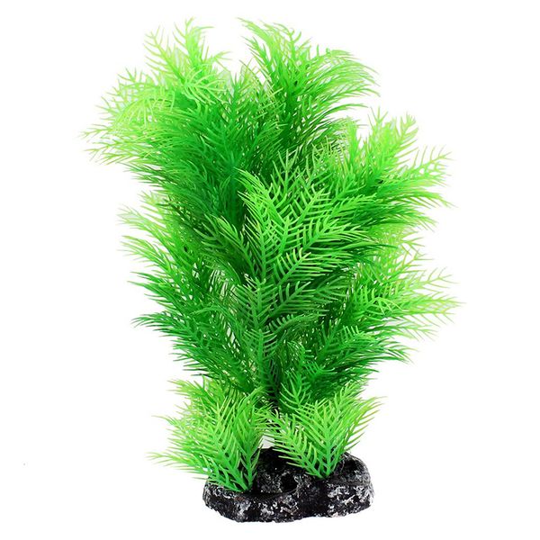 

decorations artificial aquarium underwater plant ornament 16cm body size green
