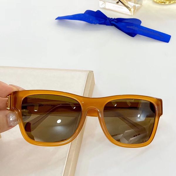 

2020 luxury new men womens design sunglasses millionaire z1186e square frame vintage shiny gold summer uv400 lens style laser quality