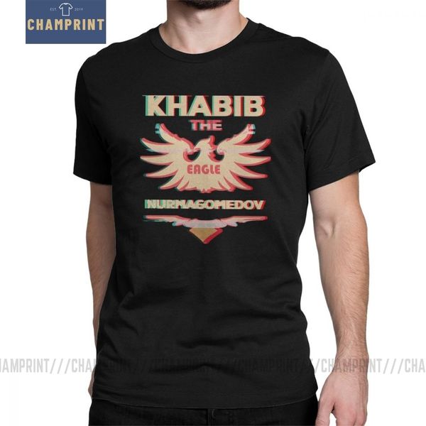 

khabib the eagle nurmagomedov vintage t shirt men khabib time 223 mma clothes summer tee shirt pure cotton crewneck t-shirt