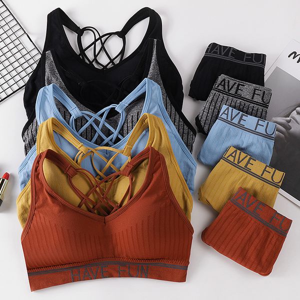 

women sport bra padded yoga brassiere fitness sports tank female sport yoga bra push up sports wear for women gym, White;black