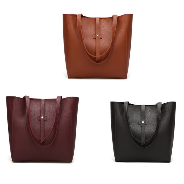 

women's big shoulder bag handbag soft leather bag stray wallet