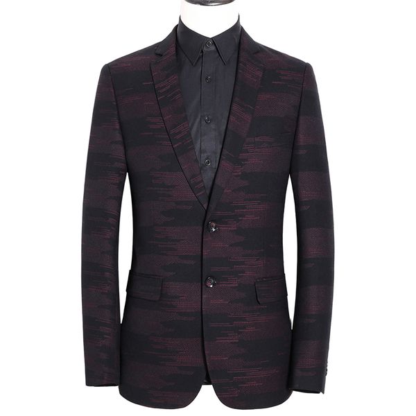 

men's suits & blazers high-end mens printed suit jacket fashion business banquet male dress loose comfortable and elegant men blazer co, White;black