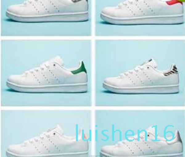 

2018 women men new stan shoes fashion smith sneakers casual leather sport running shoes l16, Black