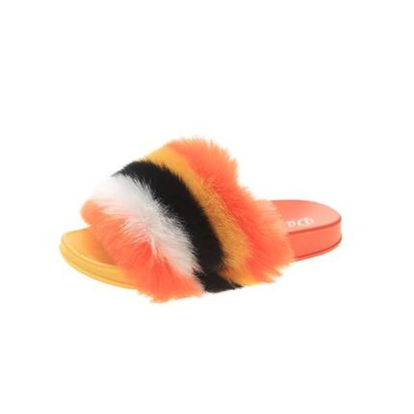 

2020 spring and autumn new color plush cotton slippers women fashion all-match flat-bottomed large size women's slippers, Black