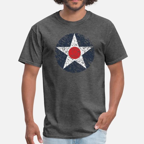 

usaac roundel weathered t shirt men create tee shirt round collar clothes graphic new style summer style letters shirt