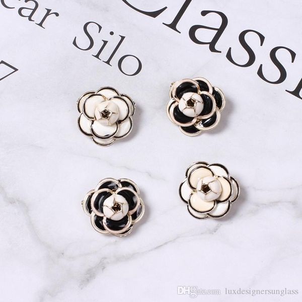 

women camellia mini brooch flower brooch suit lapel pin gift for love girlfriend fashion jewelry accessories, Gray