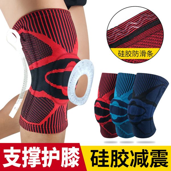 

elbow & knee pads pad breathable bandage brace basketball tennis cycling 2021 support professional protective sports, Black;gray