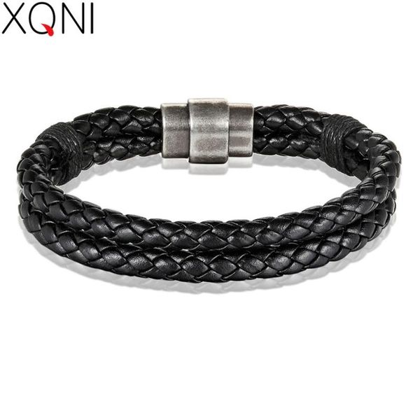 

xqni 5 colors for choices new arrival special design veins stitching color combination genuine leather bracelet for couple gift, Golden;silver