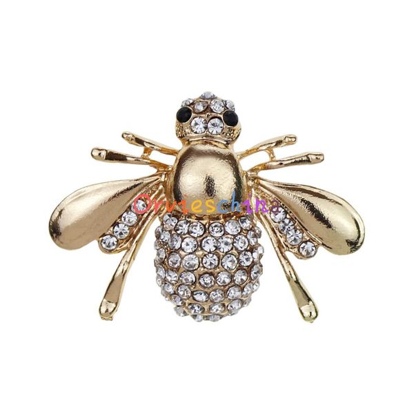 

2020 designer brooch hope selling insect animal bee diamond suit and shirt collar pin brooch accessories jewelry, Gray