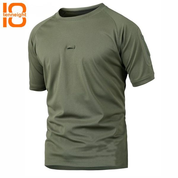 

tenneight мужчины tactical футболка с коротким рукавом quick dry мужские спортивные футболки dropshipping дышащий камуфляж охота tee shirt, Gray;blue