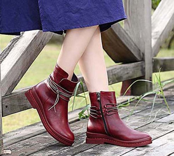 

fashion leather star women shoes woman leather short autumn winter ankle fashion brand women boots 05 p73, Black