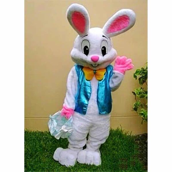 2019 Professional fábrica quente COELHINHO DA PÁSCOA MASCOTE DO TRAJE erros Coelho Suit Hare Adulto Fancy Dress dos desenhos animados