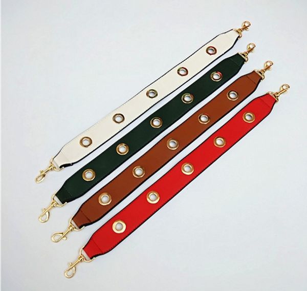 

fashion bag handle solid women pu leather strap replacement handbag strap gold buckle clutch wristlet purse strap, Black