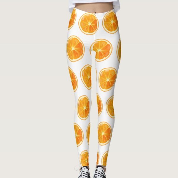 

summer fruit pattern printing women yoga pants high waist fitness leggings running gym pants women sporting workout leggings, White;red