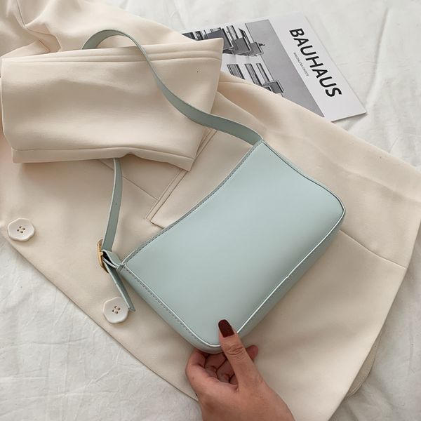 

women's bag new 2020 spring and summer korean version ins single shoulder fashion temperament casual baguette bag armpit bag