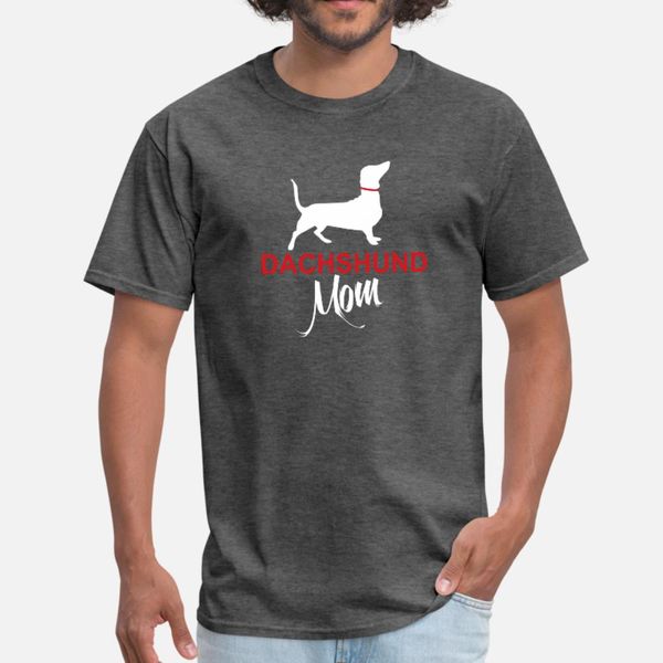 

dachshund mom t shirt men character cotton round collar vintage loose comical spring trend shirt
