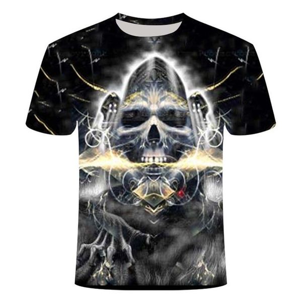 

mens skull ghost rider cool 3d skull print rock fire skull tsh 3d print shirts comics harajuku kawaii men clothing
