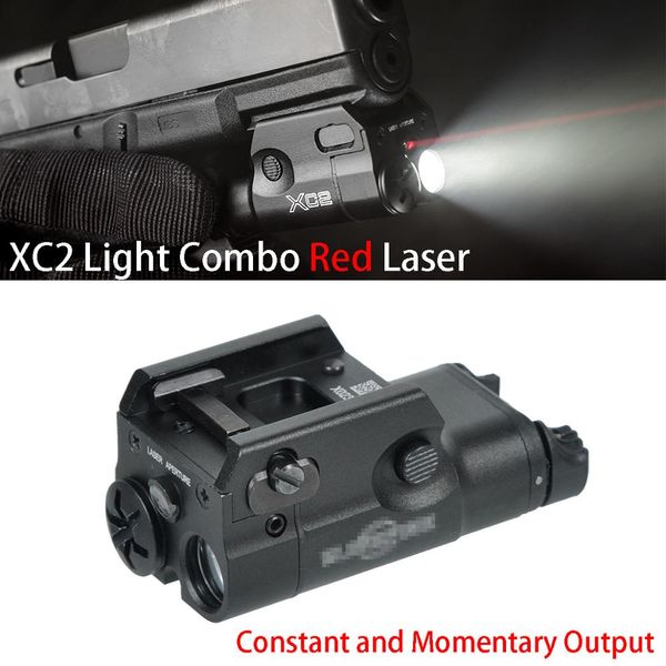 Lanterna Tactical XC2 Compact Scout com Red Dot Laser LED MINI White Light 200 Lumens