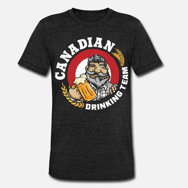 

canada drinking team t shirt men design 100% cotton o-neck male gift comical spring autumn novelty shirt