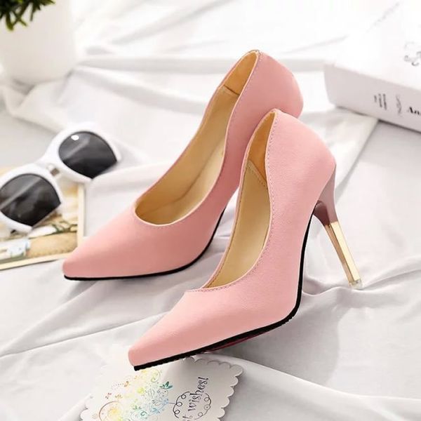 

women pumps 2020 new arrival super women shoes high heel pointed hollow shallow mouth wedding woman, Black