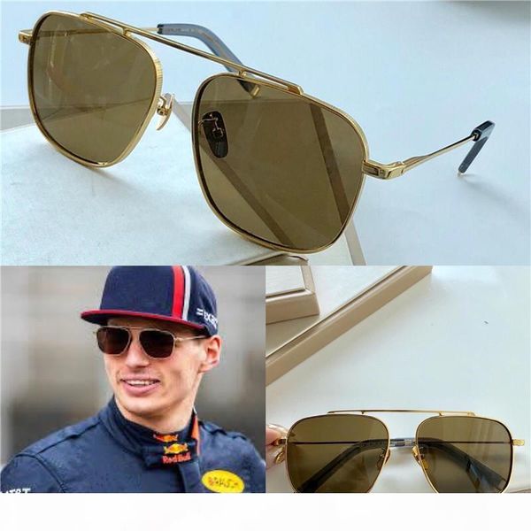 

new lancier designer sunglasses men metal vintage sunglasses fashion style square frame uv 400 lens with original case, White;black