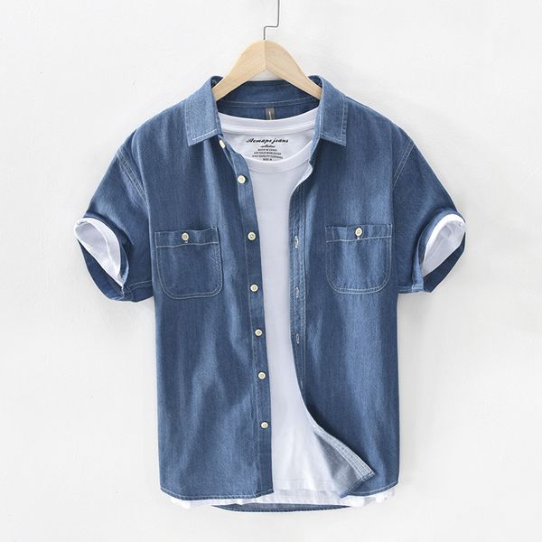 

2020 summer new chemise homme manche court good quality cotton camisa hombre verano, White;black