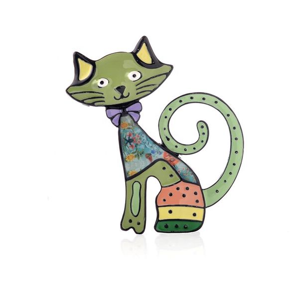

brooch of custom made brooches designer brooch and pins pins jewelry woman boys birthday gifts alloy cute cartoon cat pin hot, Gray