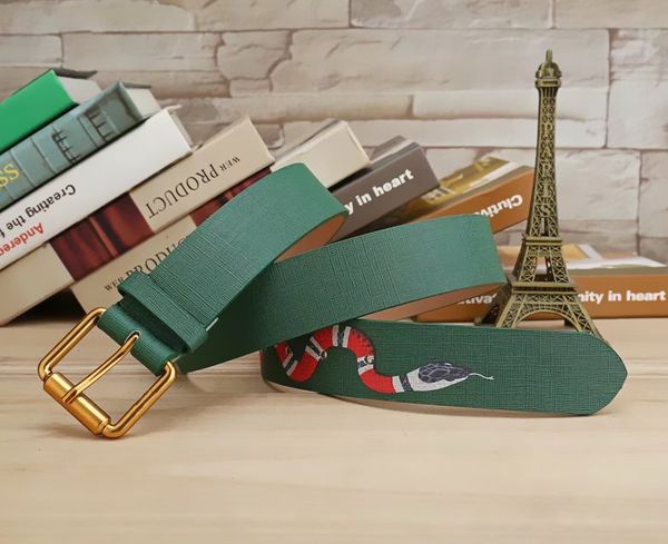 

gift men women brand belts luxury designer belt pin buckle style real leather belts coral snake black belt, Silver