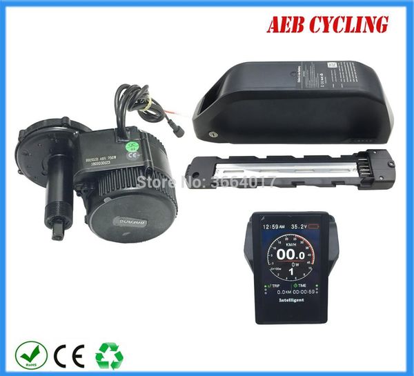 EU US RU esentasse 8fun Bafang BBS02B kit motore e-bike mid drive 48V 750W con batteria ebike tubo obliquo agli ioni di litio 52V 20Ah 21Ah