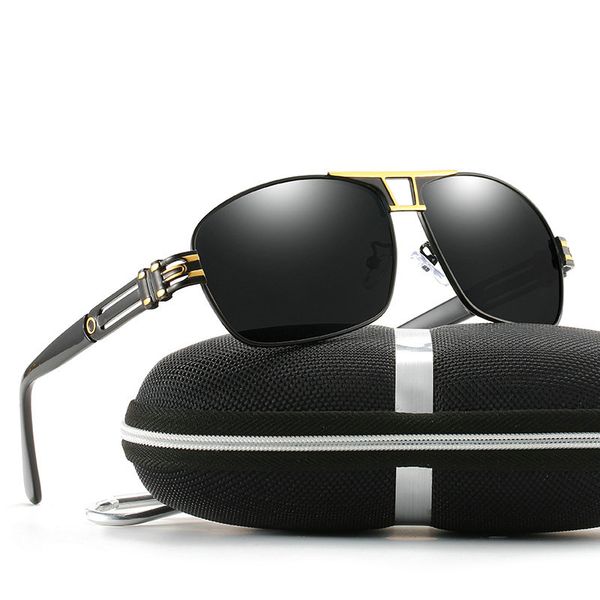 

sunglasses 2021 hd men polarized brand men's sun glasses uv400 anti glare coating lens male driving shades for fml, White;black