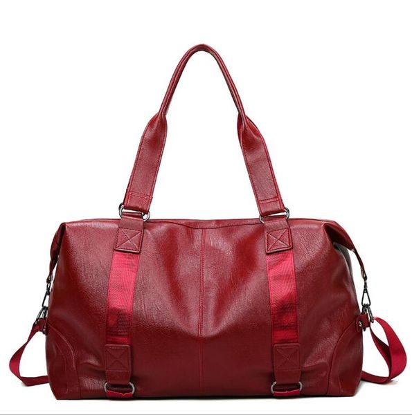

2020 new xl2028 garment travel pu bag with shoulder strap duffel bag carry on hanging suitcase clothing business bag multiple pockets