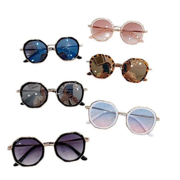 

kids sunglasses outdoor uv protection fashion shade irregular sunglasses for boys girls, White;black