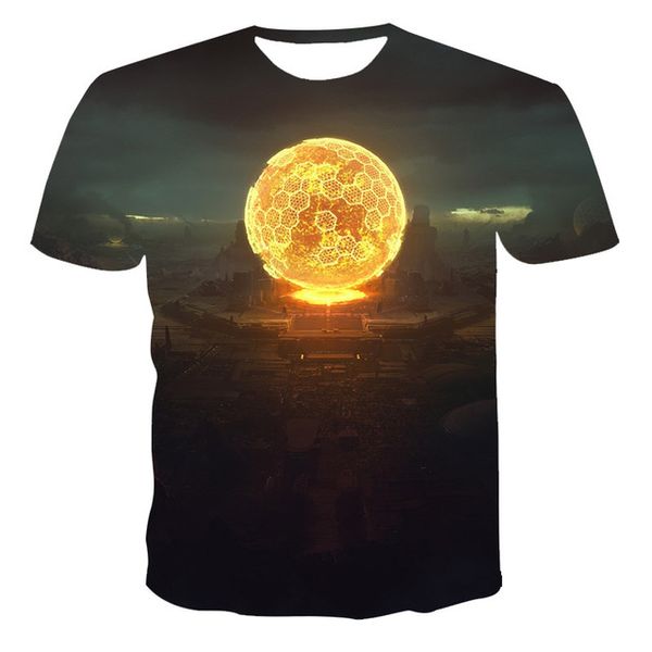 

summer new creativity pumpkin print the 3d print shirts funny plus size graphic men clothing