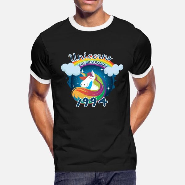 

единороги родились в 1994 эйнхорн тенниска мужчин дизайн хлопок s-xxxl тонкий графический основная весна осень оригинальная рубашка