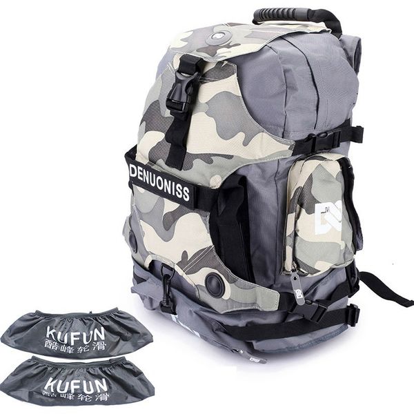 

38x52cm inline skates backpack with covers roller skates shoes carry rucksack skating boots knapsack bag for shoes size 42~45