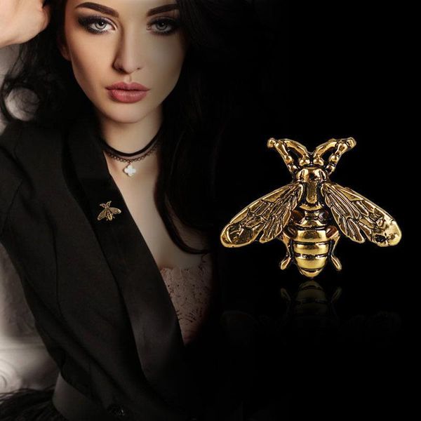 

retro insect brooches bees brooches pins for men corsages brooch animal suit collar pin buckle domineering bee brooch pin neckwear