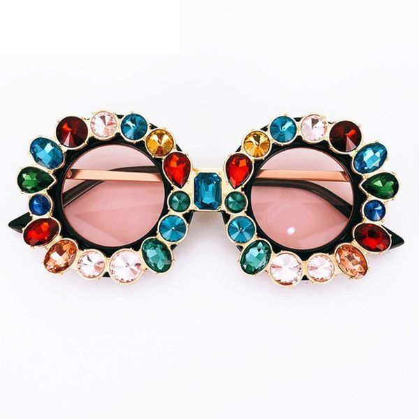 

oversized luxe diamant sunglasses women 2020 vintage koningin dames sun glasses oculos feminino lentes gafas de sol mujer uv400, White;black