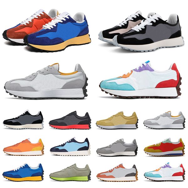 

2020 mens sneakers running shoes black lime green grey white blue orange womens sports trainer fashion outdoor size 36-44, White;red